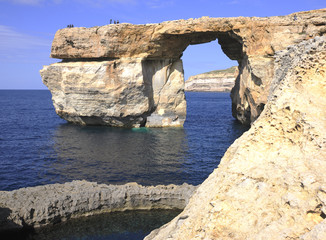 Fototapeta na wymiar Formacja wapienia Azure okno na Gozo, Malta