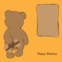 Birthday Card with Bear