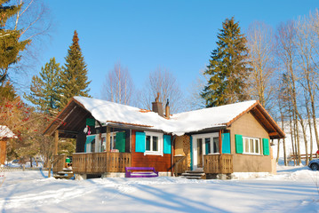 House in snow