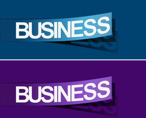 Business peel off vector design