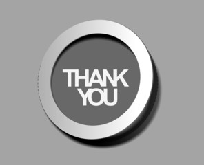 thanks you sticker design vector.