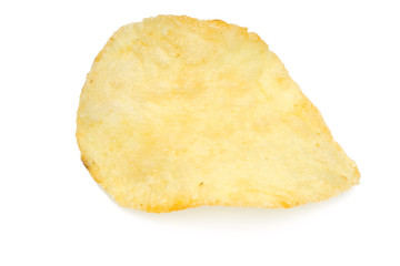 Single potato chip close-up