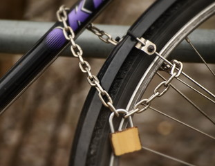 versperrtes Fahrrad