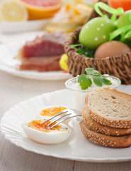 Traditional Easter breakfast