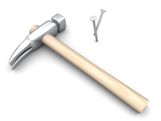 Hammer und Nägel