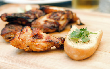 Grilled chicken winglets