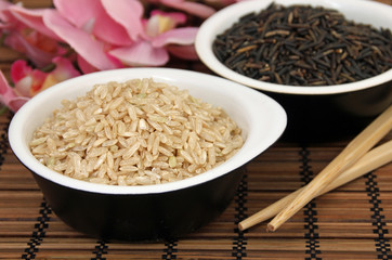 Langkornreis und Wildreis