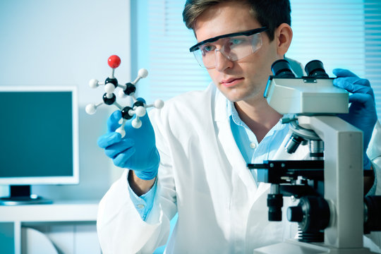 scientist working at the laboratory
