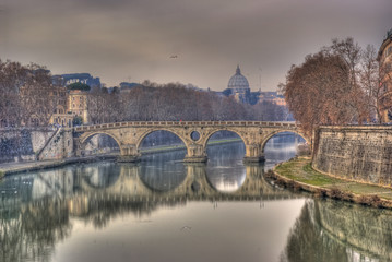 Roma, fiume Tevere, ponte Sisto