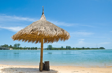 sunshade and the beach