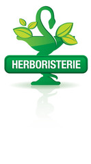 bouton caducee, herboristerie