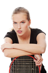 Teen tennis player