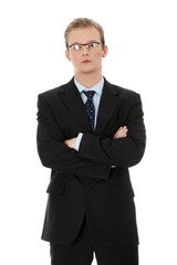 Young businessman standing