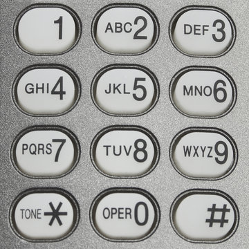 button of telephone
