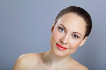 Portrait of beautiful young woman