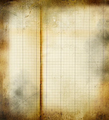 fogli di quaderno vintage