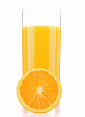 isolated orange juice