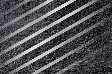 Abstract silver  line on cement background