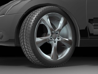 Obraz premium Sport Car Wheel