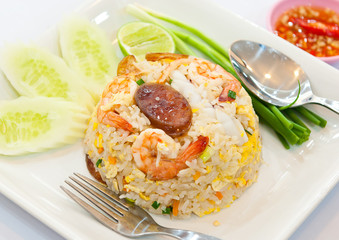 fried rice with shrimp