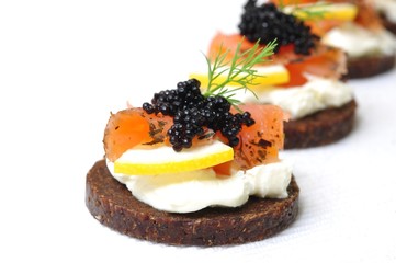 Kaviar, Lachs