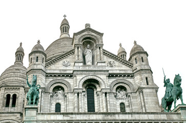 Fototapeta na wymiar Katedra Sacre Coeur, Montmartre, Paryż