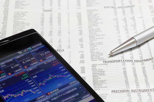 スマートフォンで株価チェック