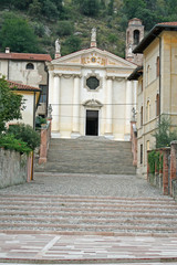Fototapeta na wymiar Kościół w pobliżu Marostica Vicenz