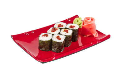 japan vegetarian roll with tomato