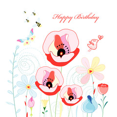 Flower Greeting Card