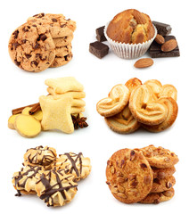 Collection tasty cookies