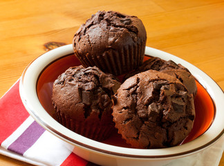 Muffins tout chocolat