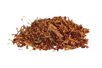 tobacco isolated on white background, texture