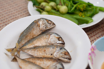 Fried of mackerel fish