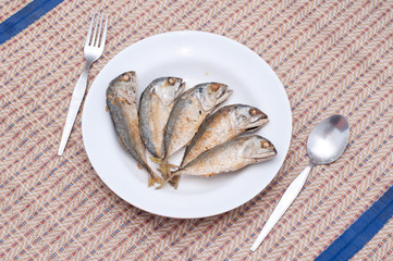 Fried of mackerel fish