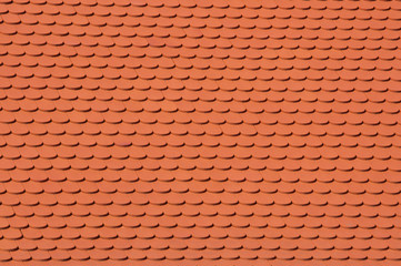 Obraz na płótnie Canvas red clay roof tile background