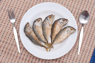Fried of mackerel fish