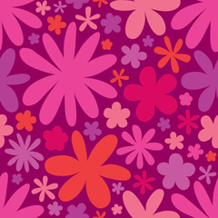 Seamless flower pattern background
