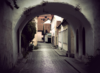Fototapeta na wymiar Średniowieczna ulica