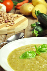 Rustic vegetable soup