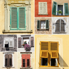 window collage, Italy