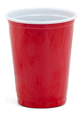 Bright Red Plastic Cup