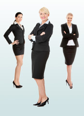 Group of three businesswomen
