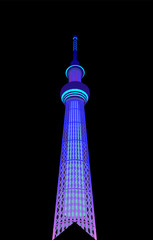 Fototapeta premium Tokyo Sky Tree . vector file