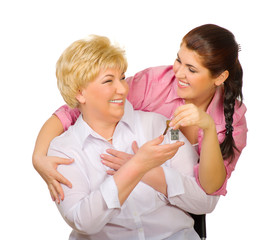 Senior woman with her dauhter