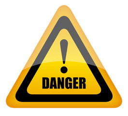 Obraz premium Vector danger sign