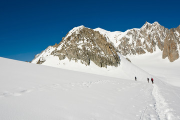 Fototapeta na wymiar Masyw Mont Blanc