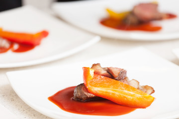 beef steak with vegetables