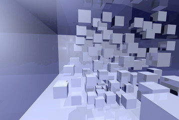 3D Würfel im gespiegelten Raum - Komplexität