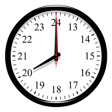 Horloge post meridiem - 20 heure